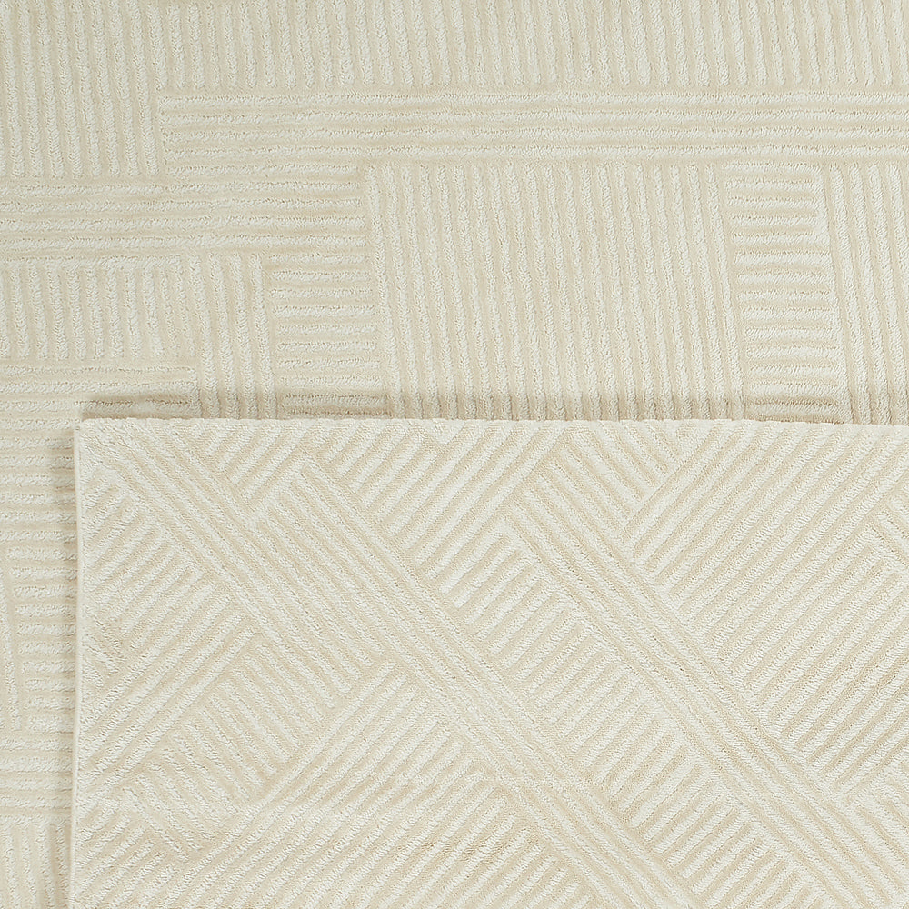 Alfombra interior pelo gofrado crema Nazar rugs