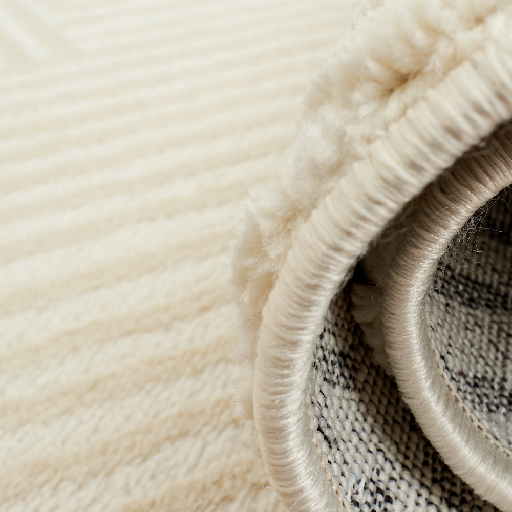 Alfombra interior pelo gofrado crema Nazar rugs