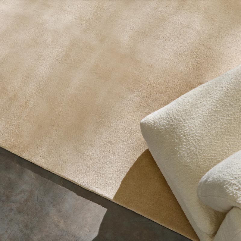 100% New Zealand Wool Rug - Sand Beige