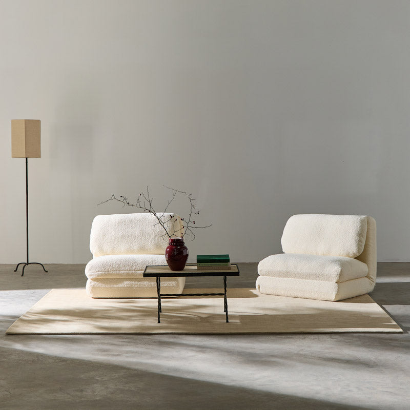 Tapis 100% Laine Nouvelle-Zélande - Beige Sable