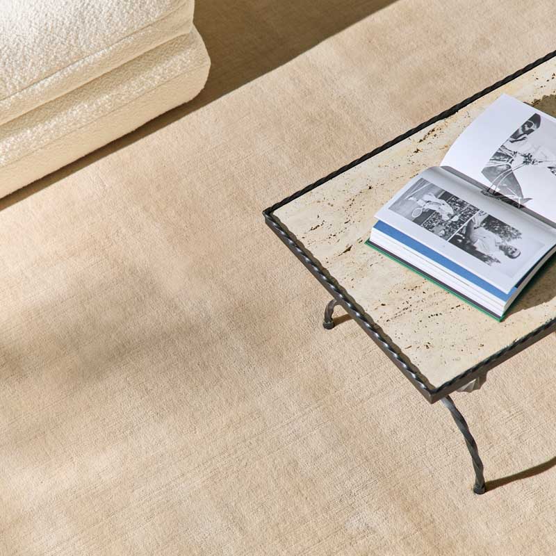 Tapis 100% Laine Nouvelle-Zélande - Beige Sable