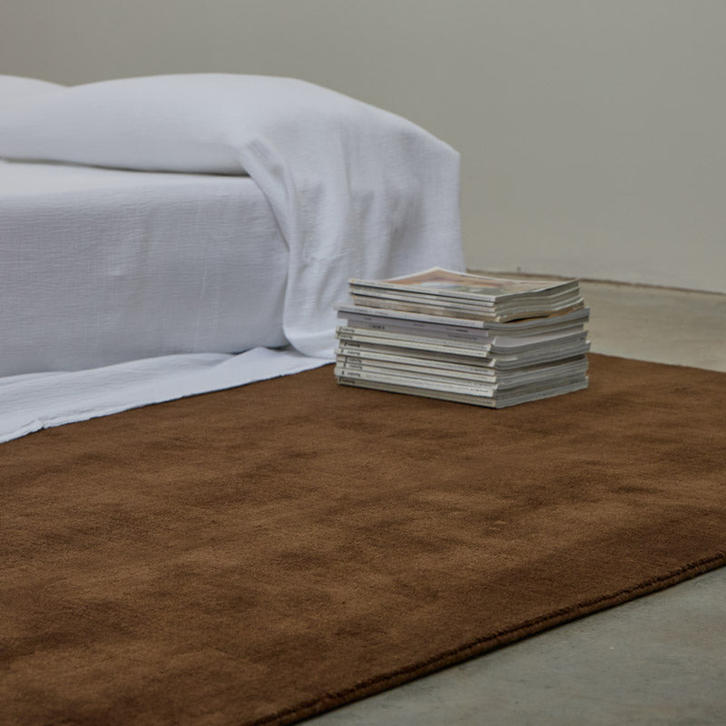 Tapis 100% Laine Nouvelle-Zélande - Cacao
