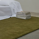 Tapis 100% Laine Nouvelle-Zélande - Vert Olive