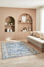 Blue washable rug Nazar rugs