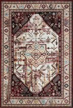 Radom - Tapis D'Intérieur - Polyester Imprimé - Rouge