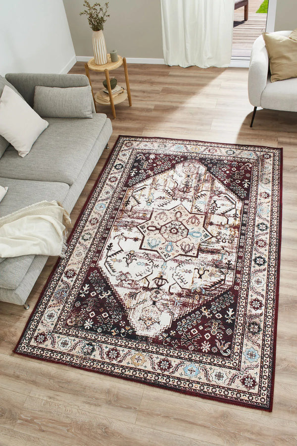 Radom - Indoor Rug - Printed Polyester - Red