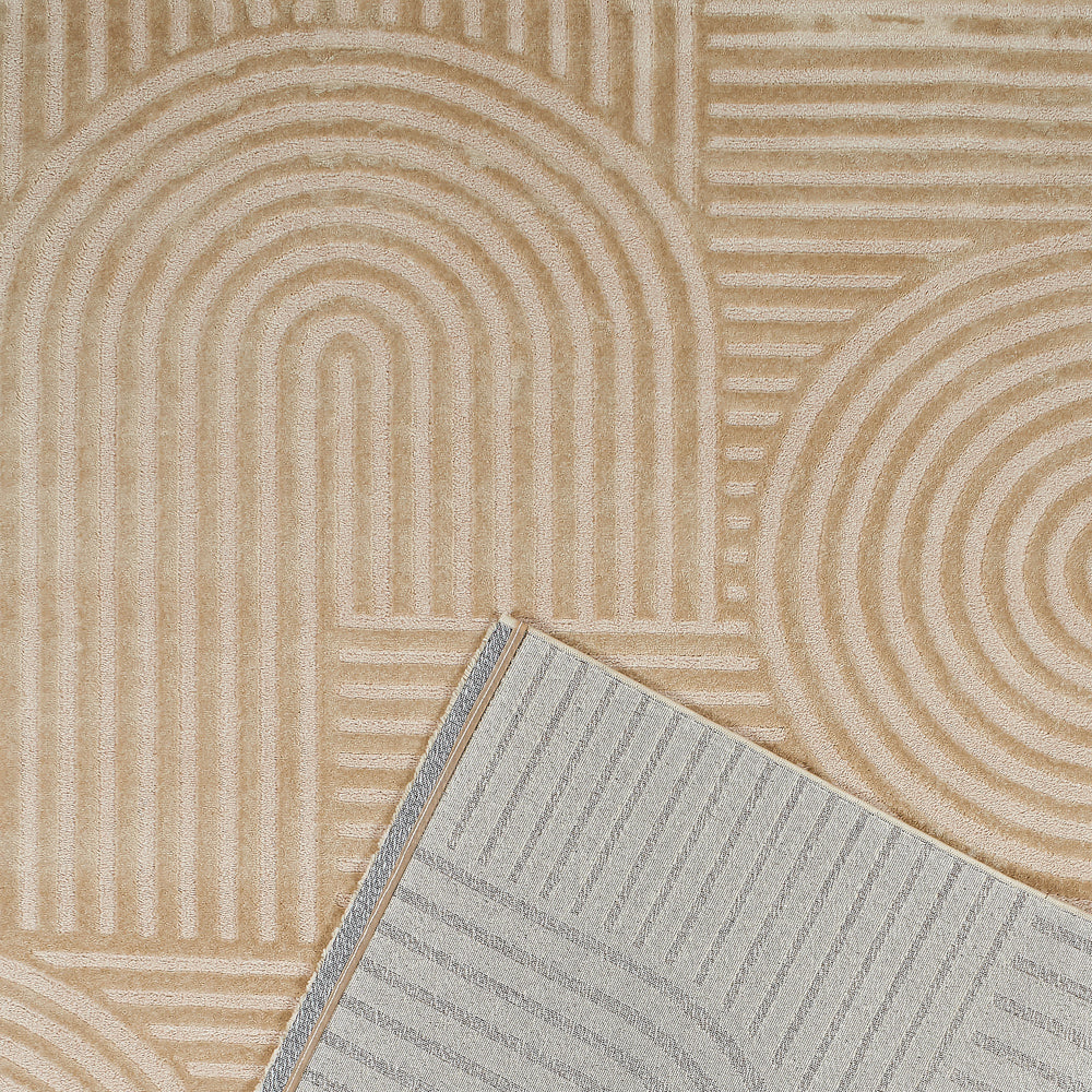 Alfombra Nazar rugs con motivos en relieve beige