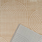 Alfombra Nazar rugs con motivos en relieve beige