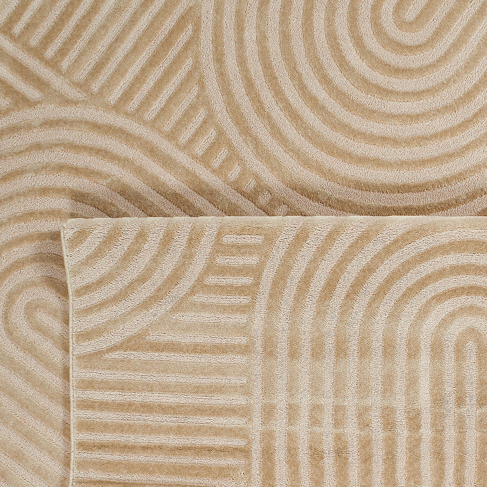 Alfombra Nazar rugs con motivos en relieve beige