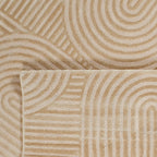 Alfombra Nazar rugs con motivos en relieve beige