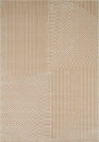 Geometric pattern rug with raised pile beige Nazar rugs