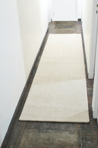Alfombra pelo relieve geométrico crema Nazar rugs