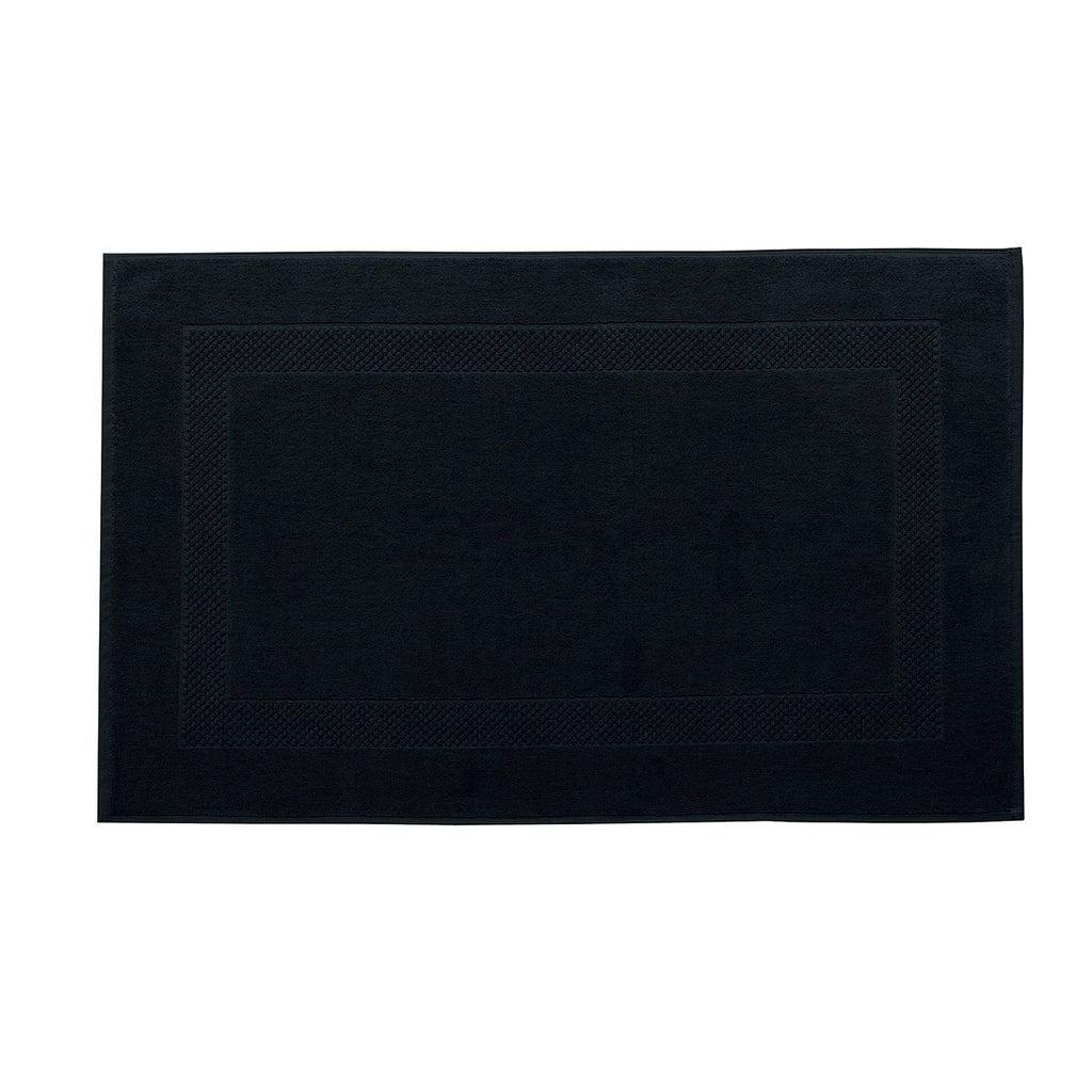 Rizo Liso - Alfombra de Baño - Negro