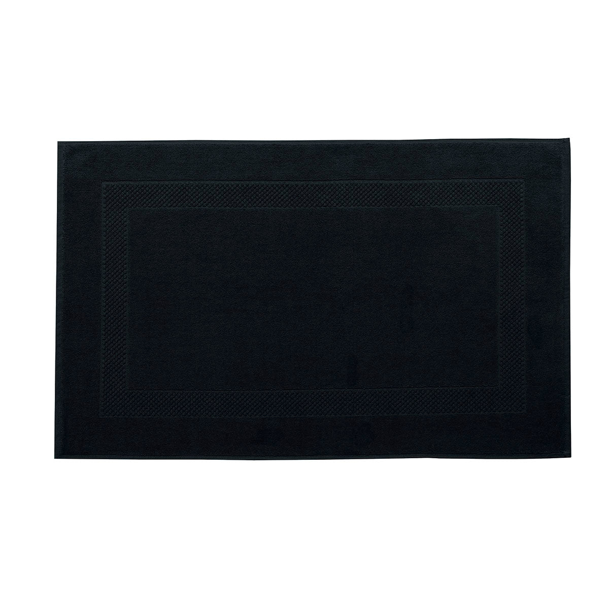 Rizo Liso - Alfombra de Baño - Negro