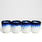 Set Of 4 Medium Cups - Royal Blue