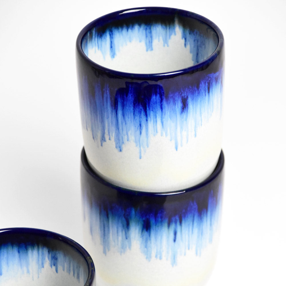 Set Of 4 Medium Cups - Royal Blue