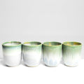 Juego de 4 tazas medianas - Verde brillante