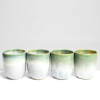 Juego de 4 tazas medianas - Verde brillante