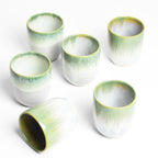 Juego de 4 tazas medianas - Verde brillante