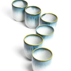 Set Of 4 Medium Cups - Sea Green
