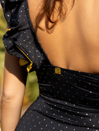 Samba 1 Piece Swimsuit - Black Polka Dot