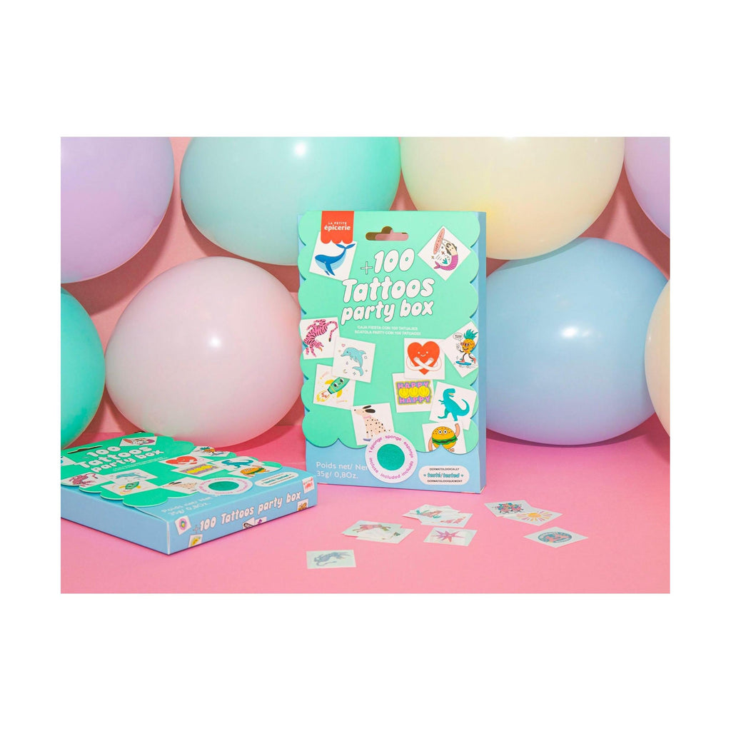 Caja de fiesta de 100 tatuajes - La Petite Epicerie