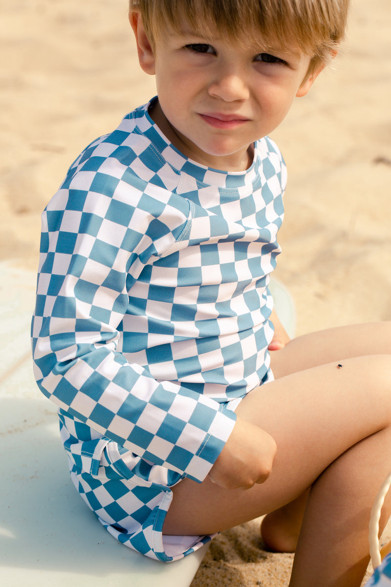 Tshirt De Bain Damier - Blue