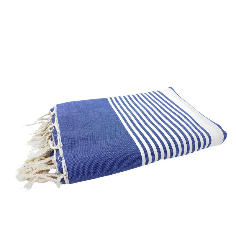 Fouta XXL Arthur Ocean Blue - 200 x 300 cm | Large Beach Towel | Sofa Throw