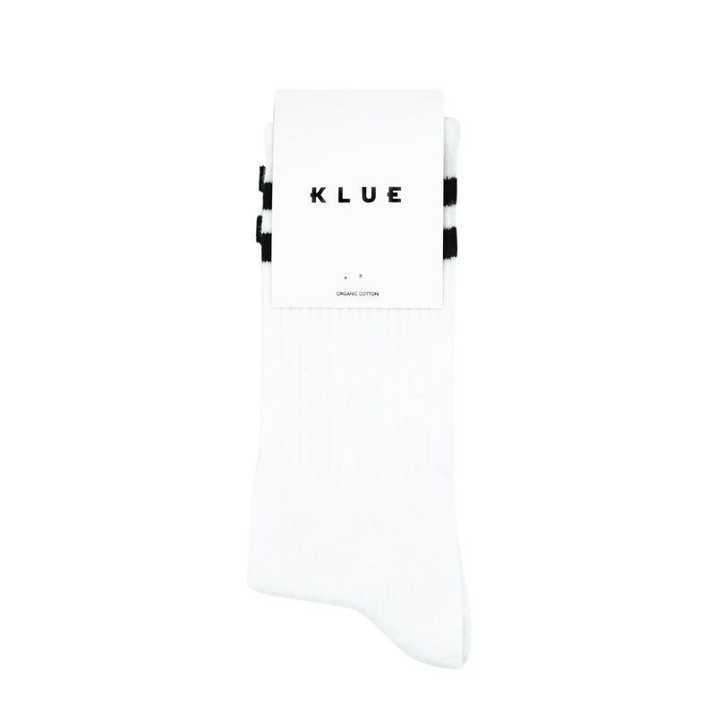 Chaussettes De Tennis En Coton Biologique - Blanc Et Noir