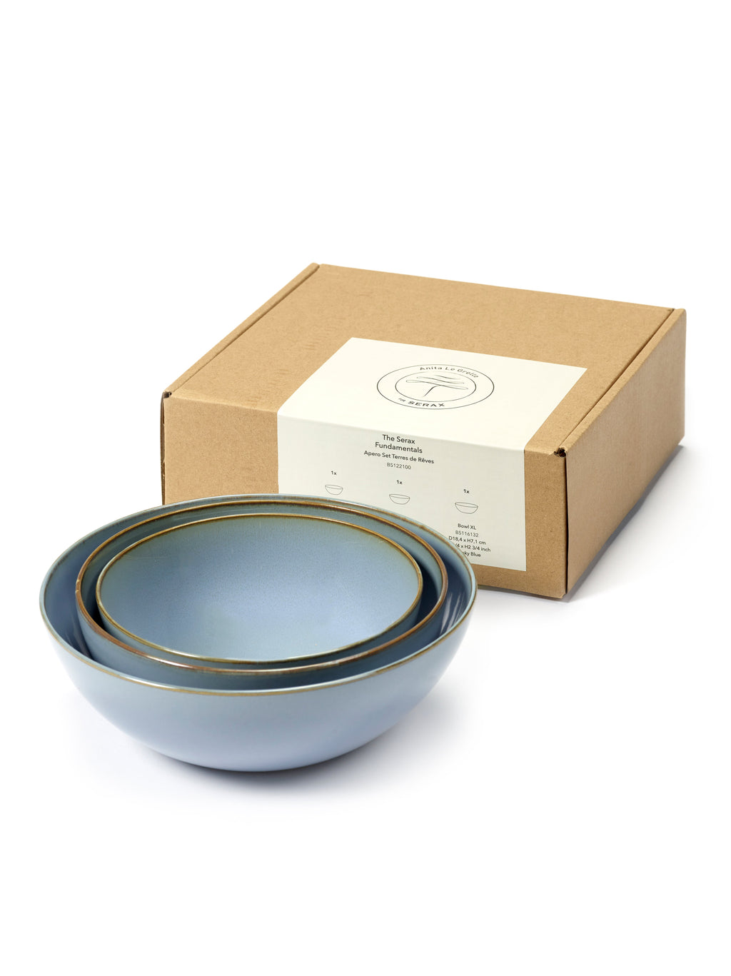 Apero Set 3 Pieces - Smokey - Blue - By Anita Le Grelle