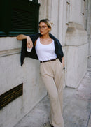 Pantalon Jagger Tailored Trousers - Beige