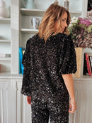 Le Top Lison - Black Sequin