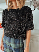 Le Top Lison - Black Sequin