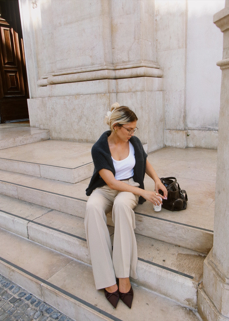 Pantalon Jagger Tailored Trousers - Beige