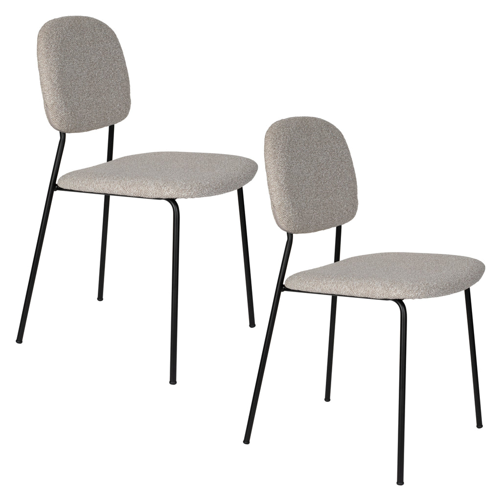 Roos - Dining Room Chair - Metal - Light Beige
