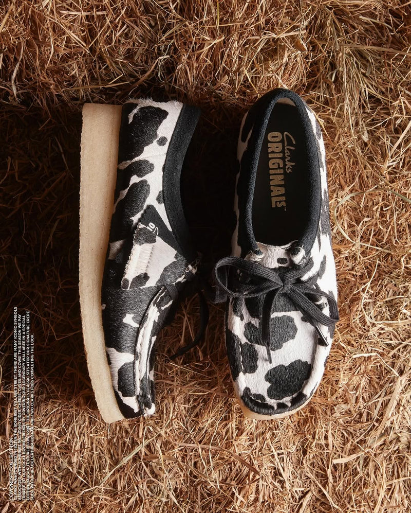 Wallabee - Hairon con estampado de vaca - Mujer