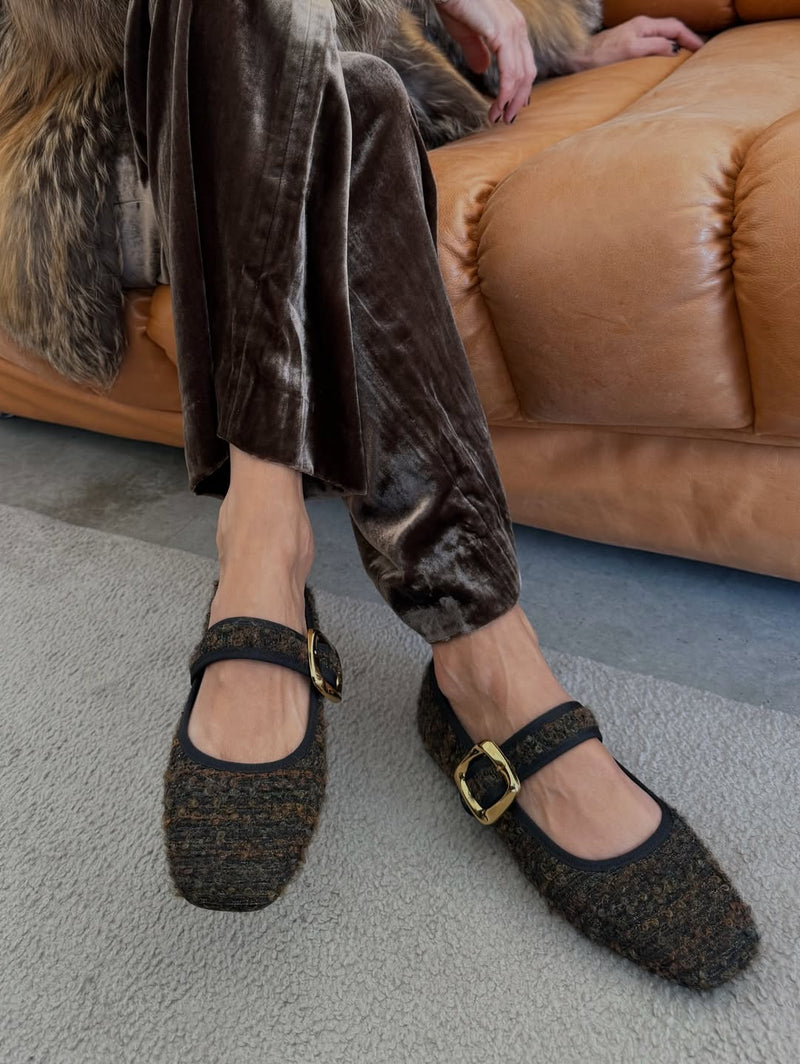 Bailarina Julia Bouclé Marrón Mix