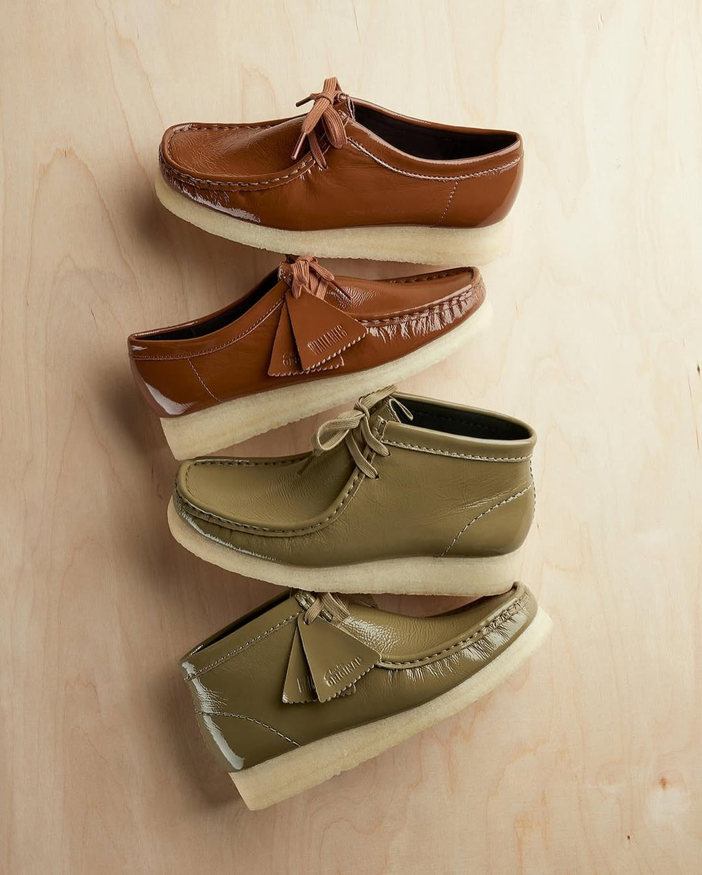 Wallabee - Dusk Brown Patent - Mujer
