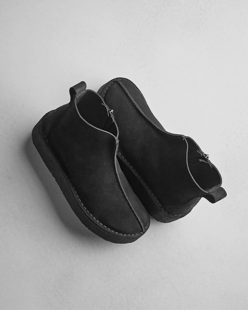 Trek Wedge Boot - Black Suede - Women's