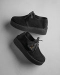 Trek Wedge - Black Suede - Women