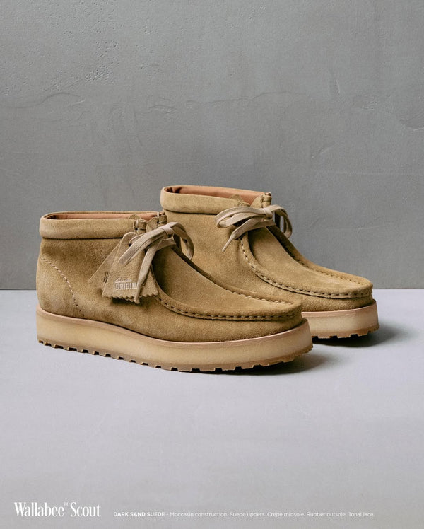 Wallabee Scout - Dark Sand Suede - Women's