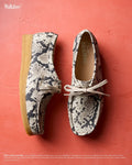 Wallabee Loafer - Grey Snake Leather - Femme
