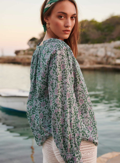 THEA LIGHT FLORAL SHIRT PETITE MENDIGOTE