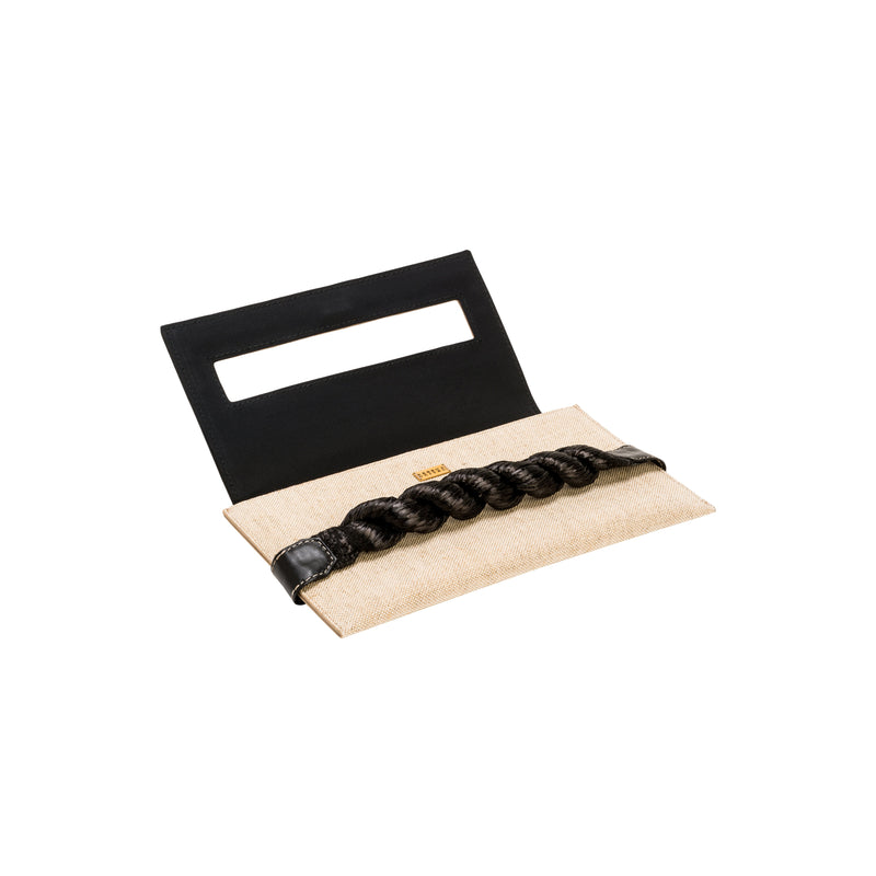 Thory Black Envelope Clutch