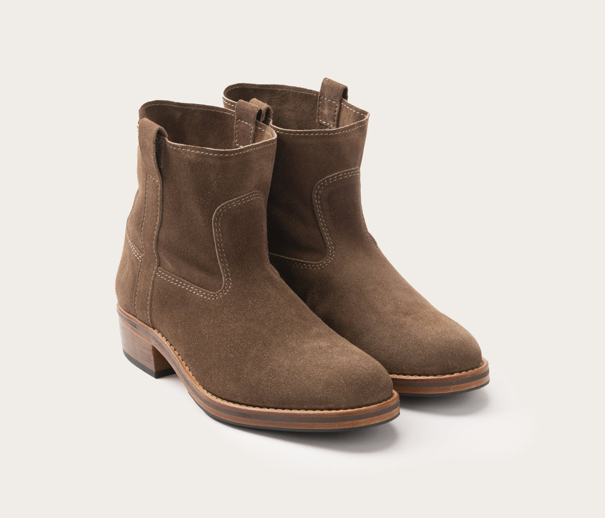 Botki Tiers Gardian - Zamsz taupe - Damskie
