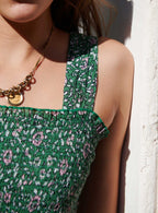 FLORAL TOP WITH TIKKA STRAPS PETITE MENDIGOTE