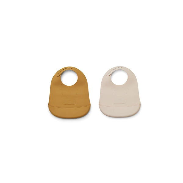 Children's Bib - Set of 2 Tilda - Mr Bear Golden Caramel / Sandy Mix