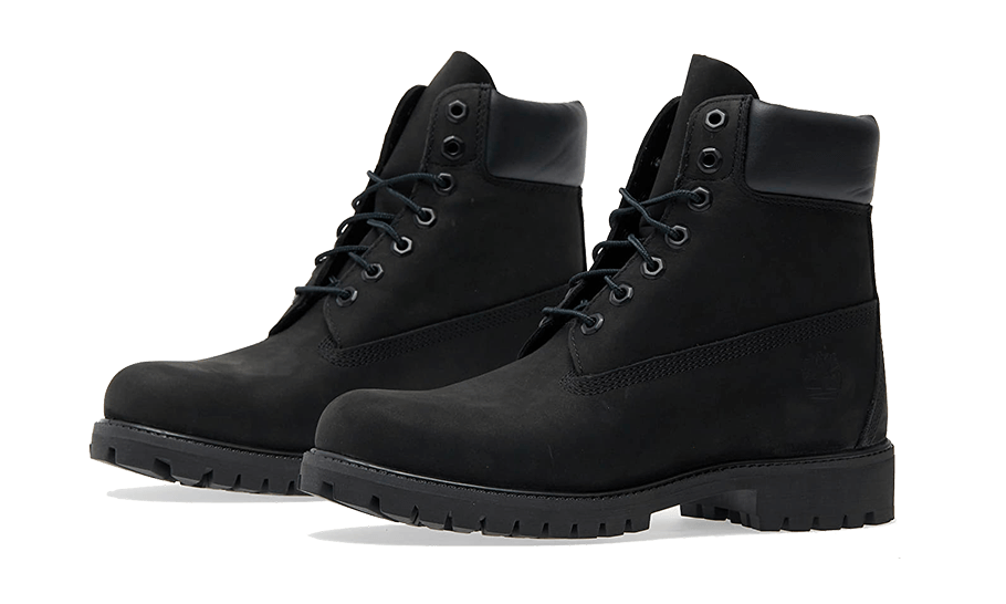 6" Premium Waterproof Boot Black Nubuck - Noir