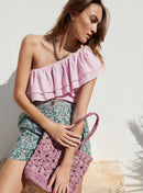 TOP ASYMETRIQUE ROSE TIMEO PETITE MENDIGOTE