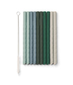 Pack of 10 Timoti Straws - Multi-Green Mix